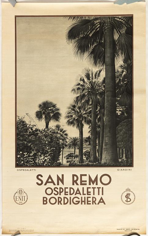 'San Remo, Ospedaletti, Bordighera'.
