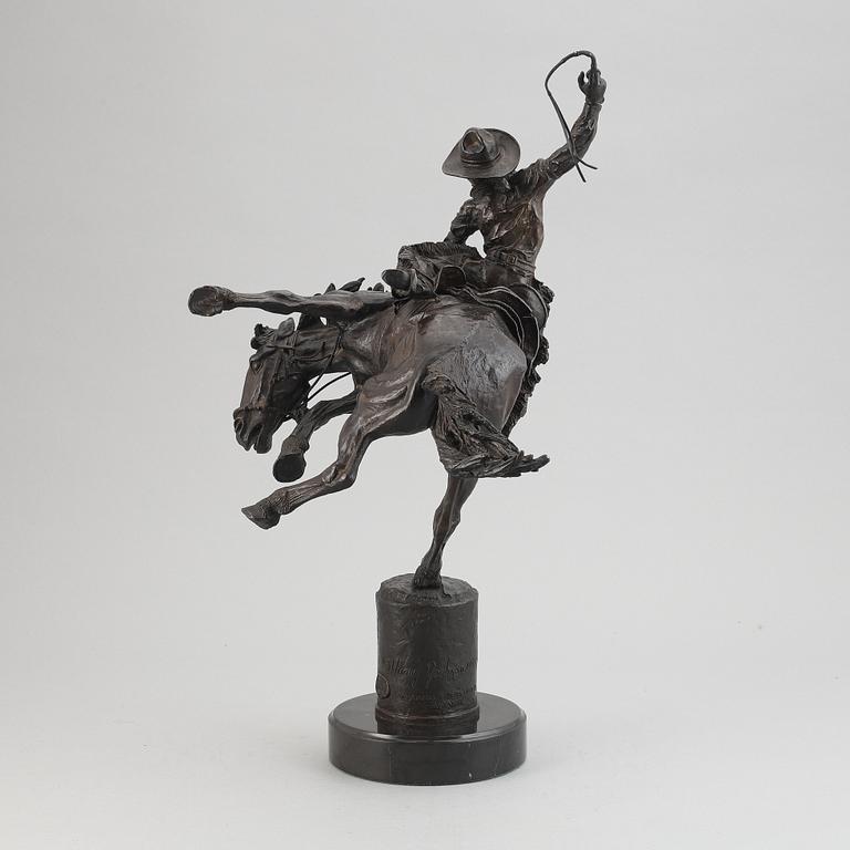 Harry Jackson, after. Sculpture. Signed. Foundry mark. Height 53 cm (including base).