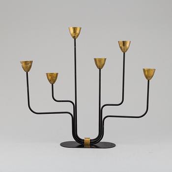 GUNNAR ANDER, a candelabrum, Ystad Metall, second half of the 20th century.
