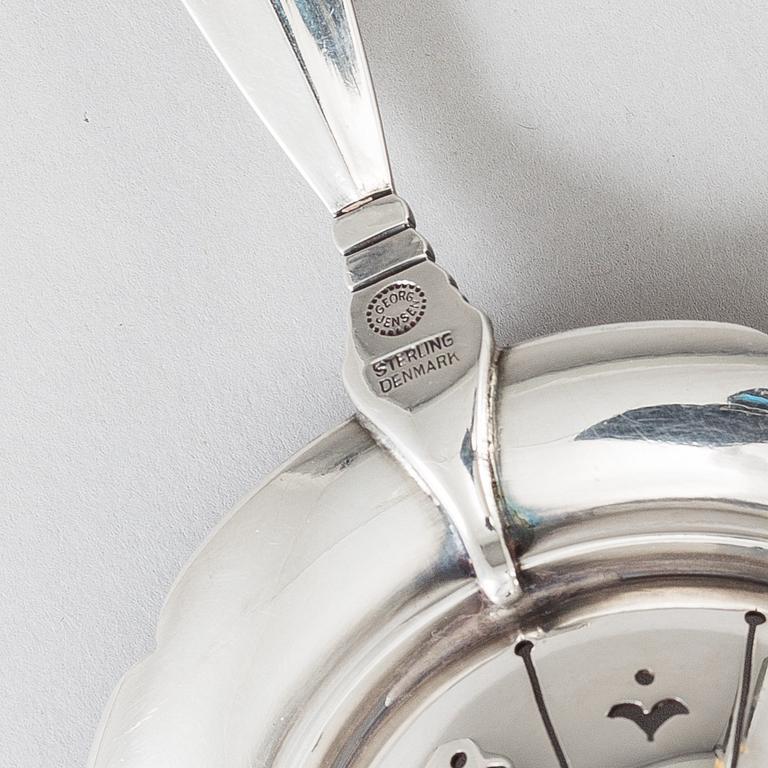 GEORG JENSEN, a sterling silver strainer, Denmark after 1945.