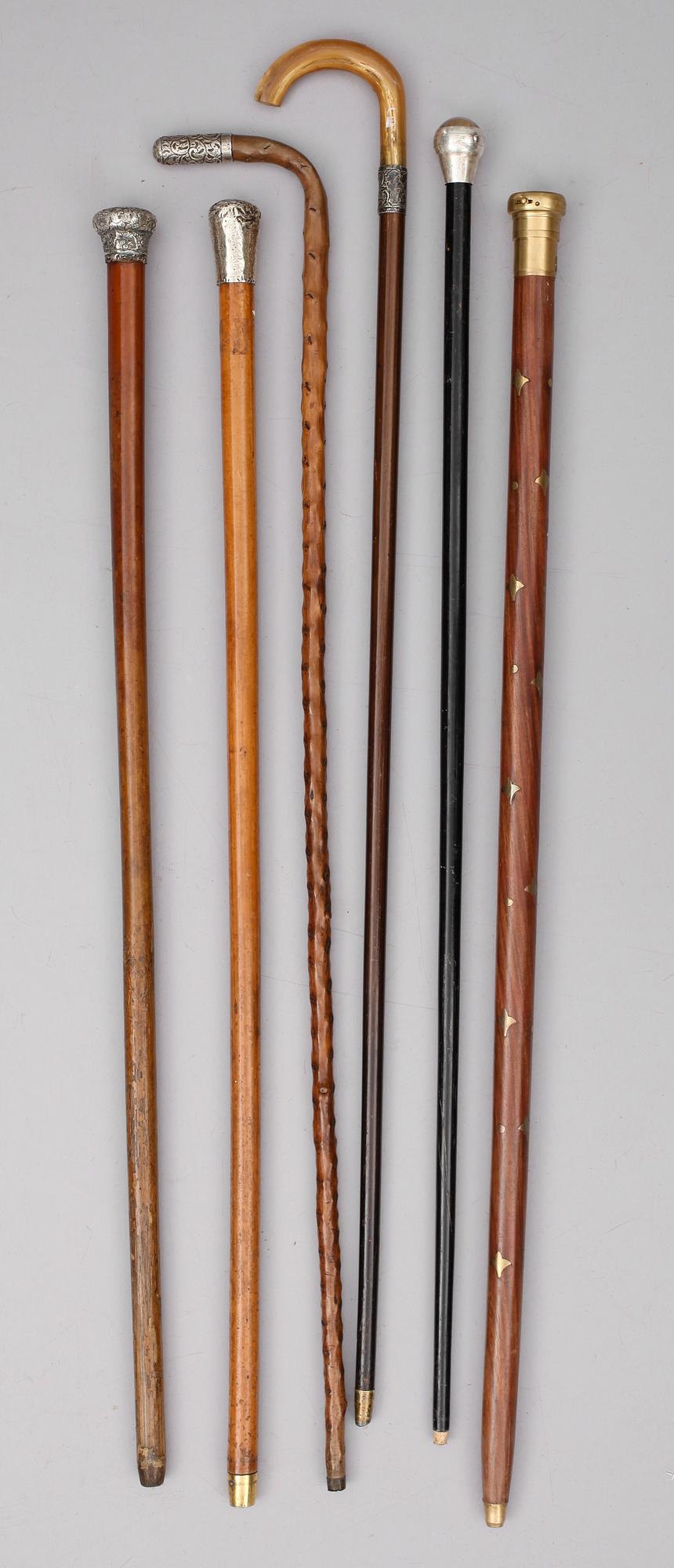 KÄPPAR, 6 st, England, 1800-/1900-tal.