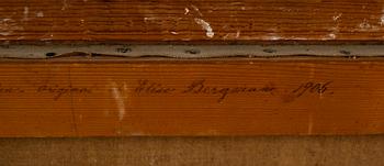 ELISE BERGMAN, olja på duk, signerad och daterad 1906.