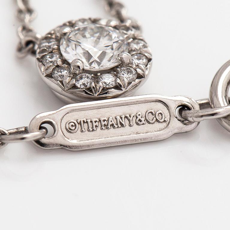 Tiffany & Co, kaulakoru, "Soleste", platinaa ja timantteja.