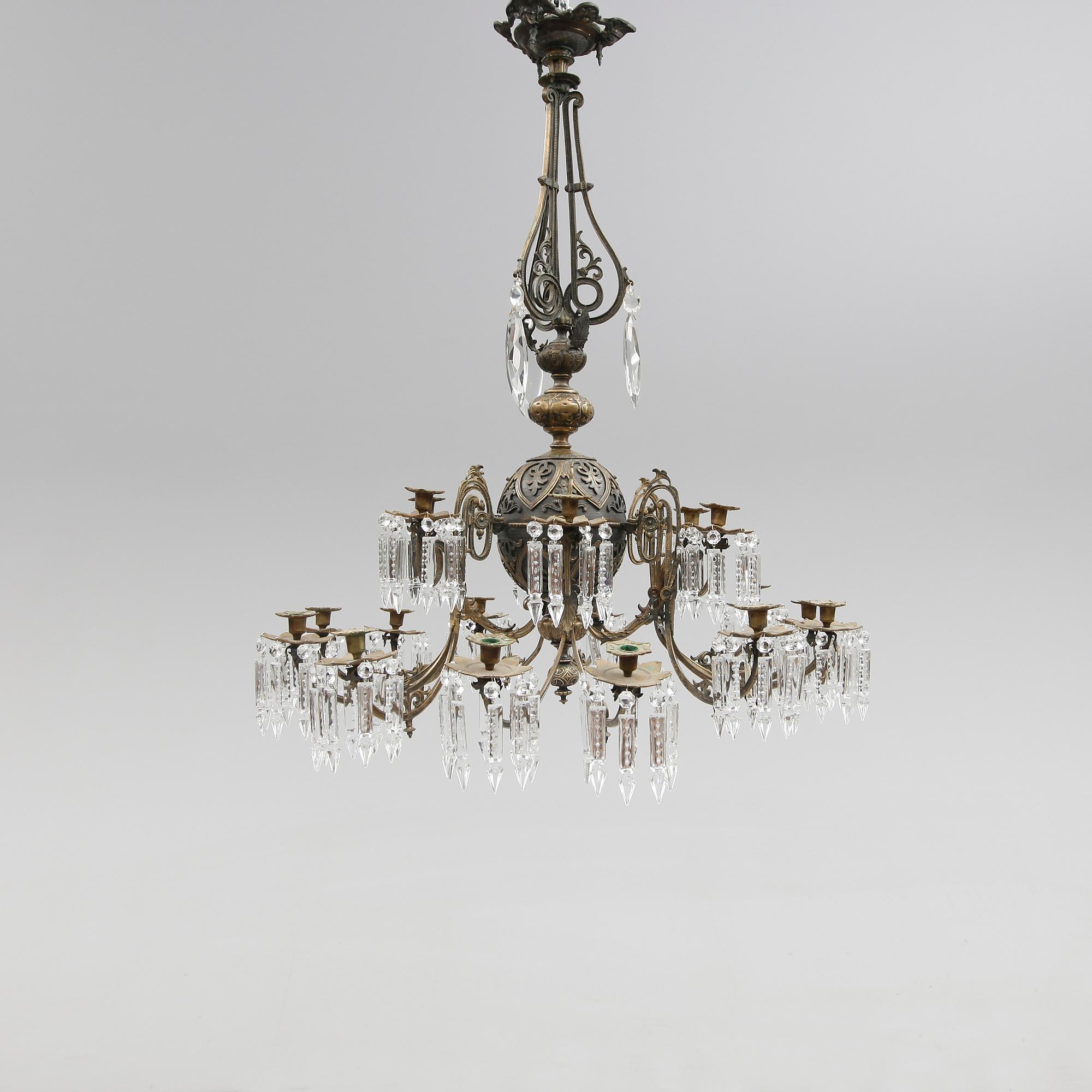 TAKKRONA, oscariansk, 1800-talets andra hälft. Höjd ca 105 cm.