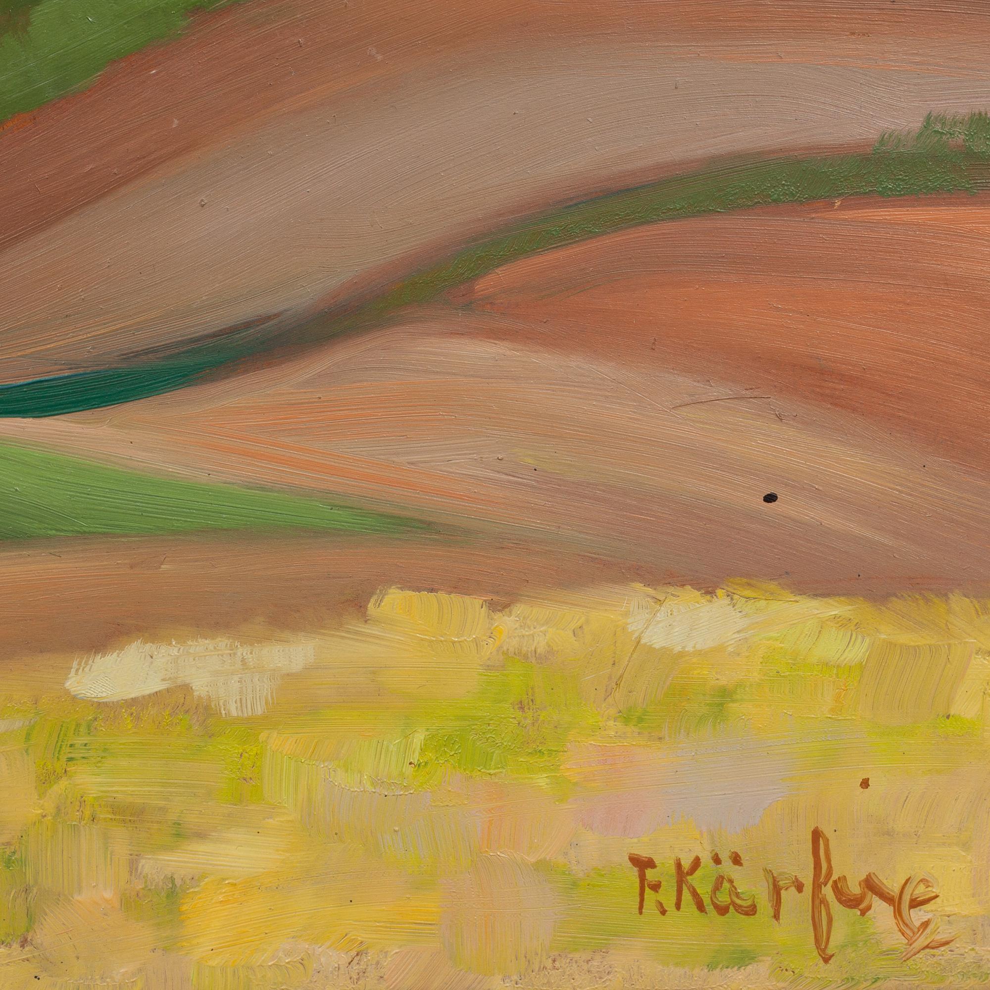 FRITZ KÄRFVE, olja på pannå, signerad.