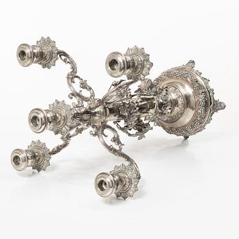 Kandelaber, 1900-tal, ostämplad, troligen silver.
