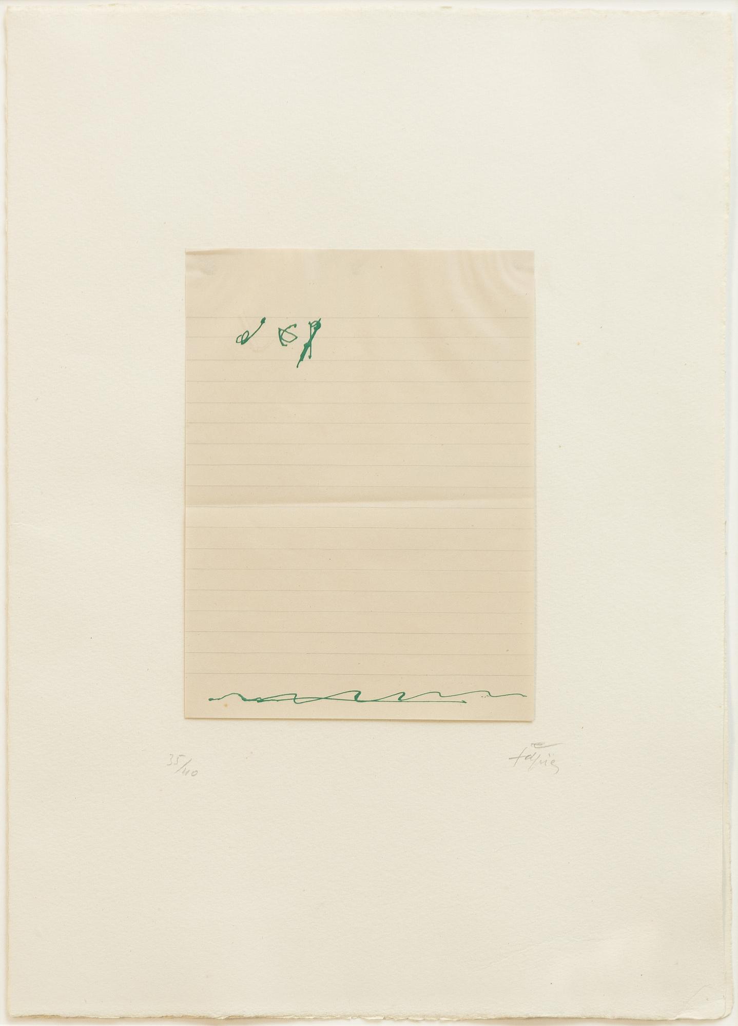 Antoni Tàpies, "El pa a la barca".