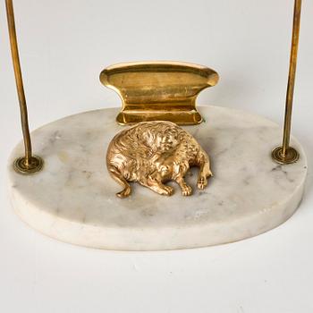 Läslampa, för två ljus, Stockholmsarbete, 1700-talets slut, Sengustaviansk.