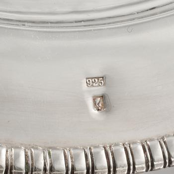 KUVERTTALLRIKAR, 6 st, sterlingsilver, 1900-tal, total vikt ca 2520 gram.