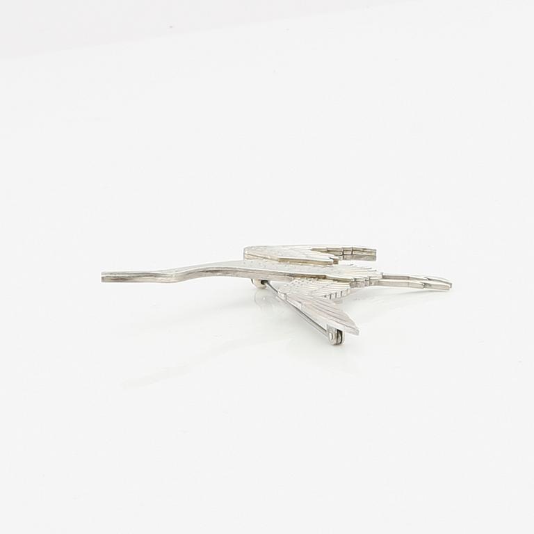 Wiwen Nilsson, brooch sterling silver, Lund 1964.