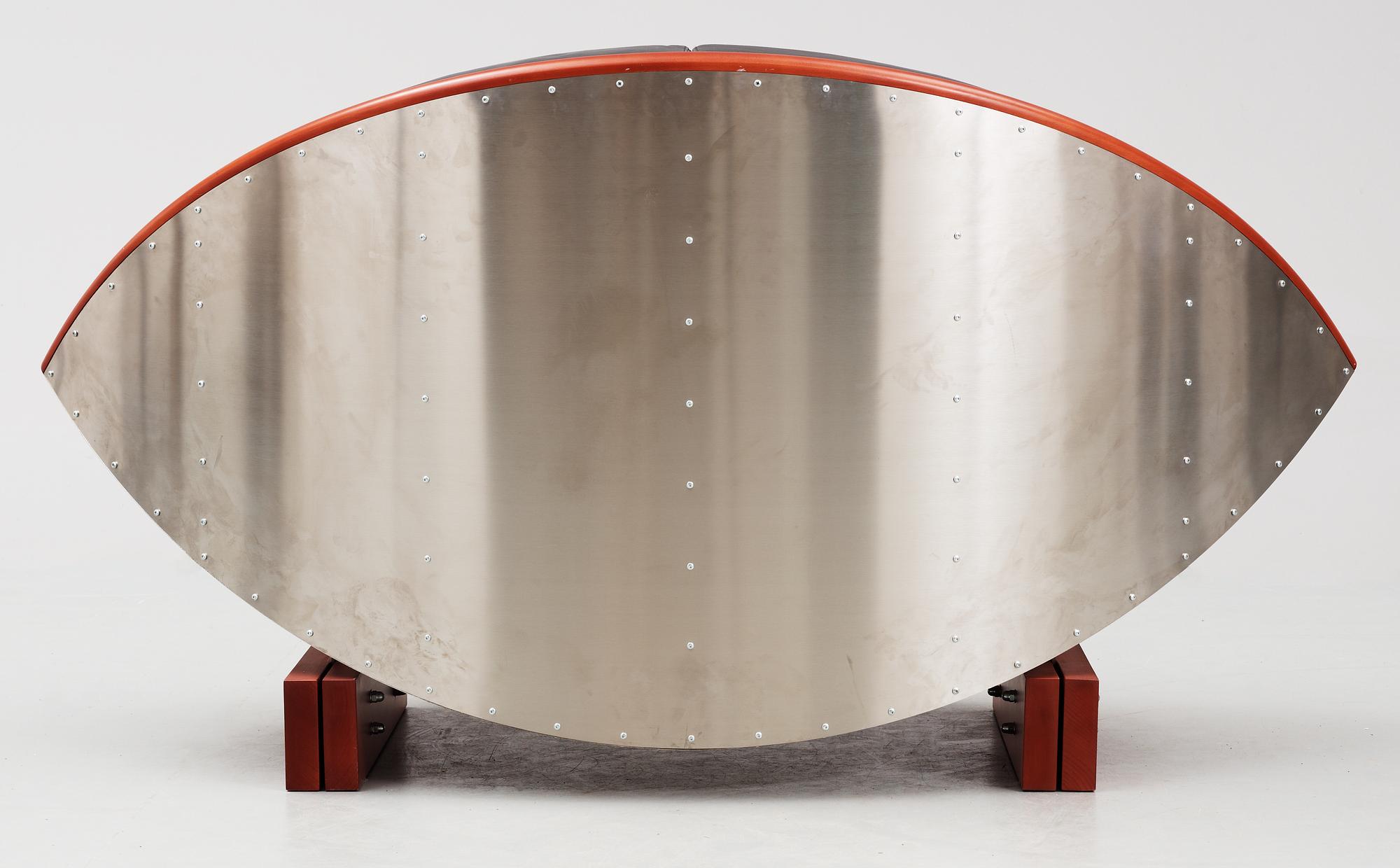 A Sigurdúr Gustafsson 'Keflavik' sofa executed by Källemo, Sweden 2000.