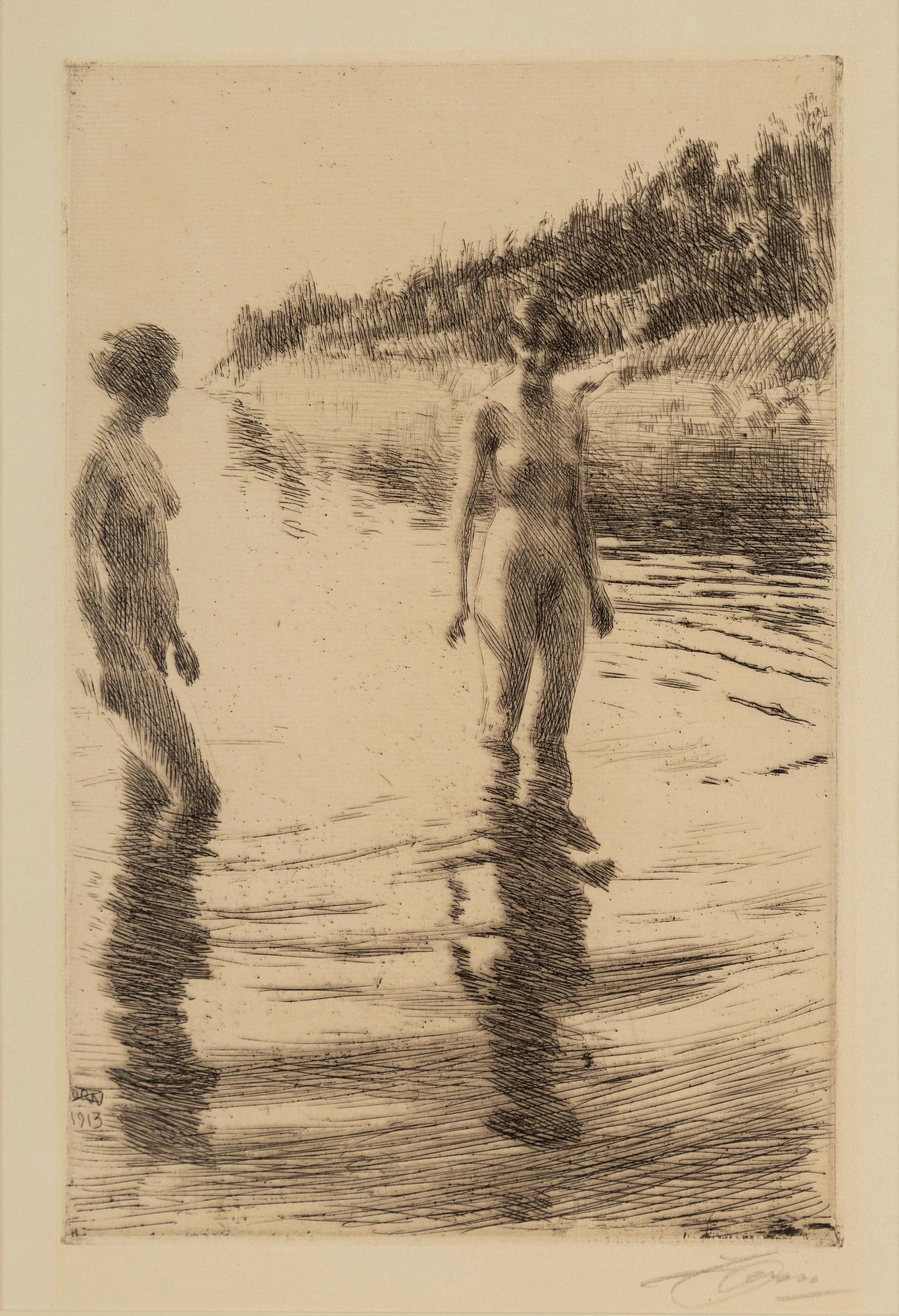 ANDERS ZORN, etching, 1913, signed in pencil.