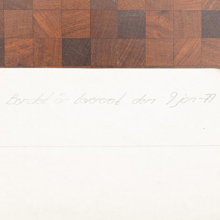 Gorm Christensen & Rolf Middelboe, skrivbord med sideboard, Tranekaer, Danmark, 1960-tal.