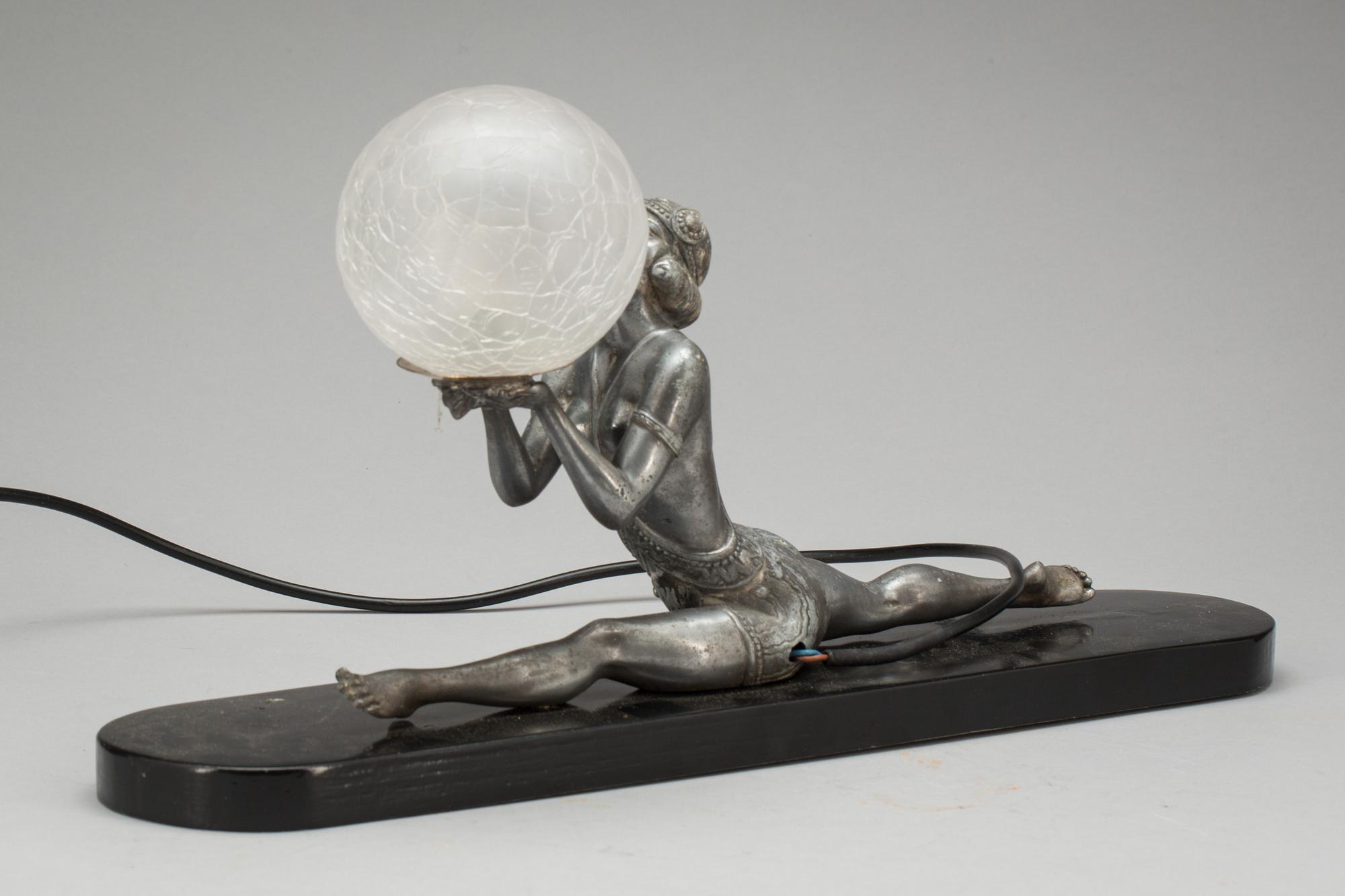 BORDSLAMPA, art decó, 1900-tal.