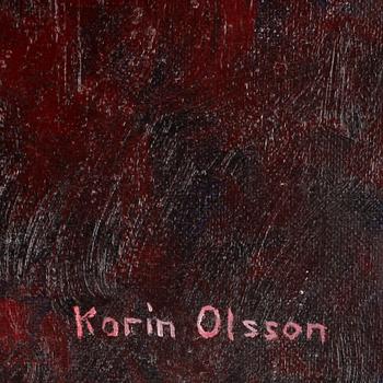 KARIN OLSSON, olja på duk, sign Karin Olsson och dat 1966 a tergo.