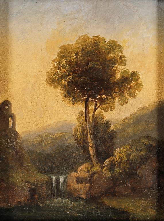 OKÄND KONSTNÄR, olja på papper, 1900-tal.