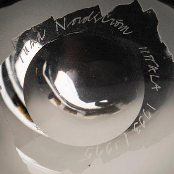 TIINA NORDSTRÖM, a 'Castle' art glass, signed Tiina Nordström Iittala 1993/1995.