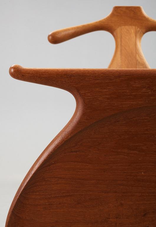 Hans J. Wegner, A Hans J. Wegner teak 'Valet/ Bachelor's Chair,  executed by cabinetmaker Johannes Hansen, Denmark ca 1959.