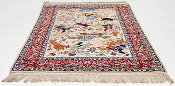 A semi-antique Isfahan rug, central Persia, c. 171 x 100 cm.