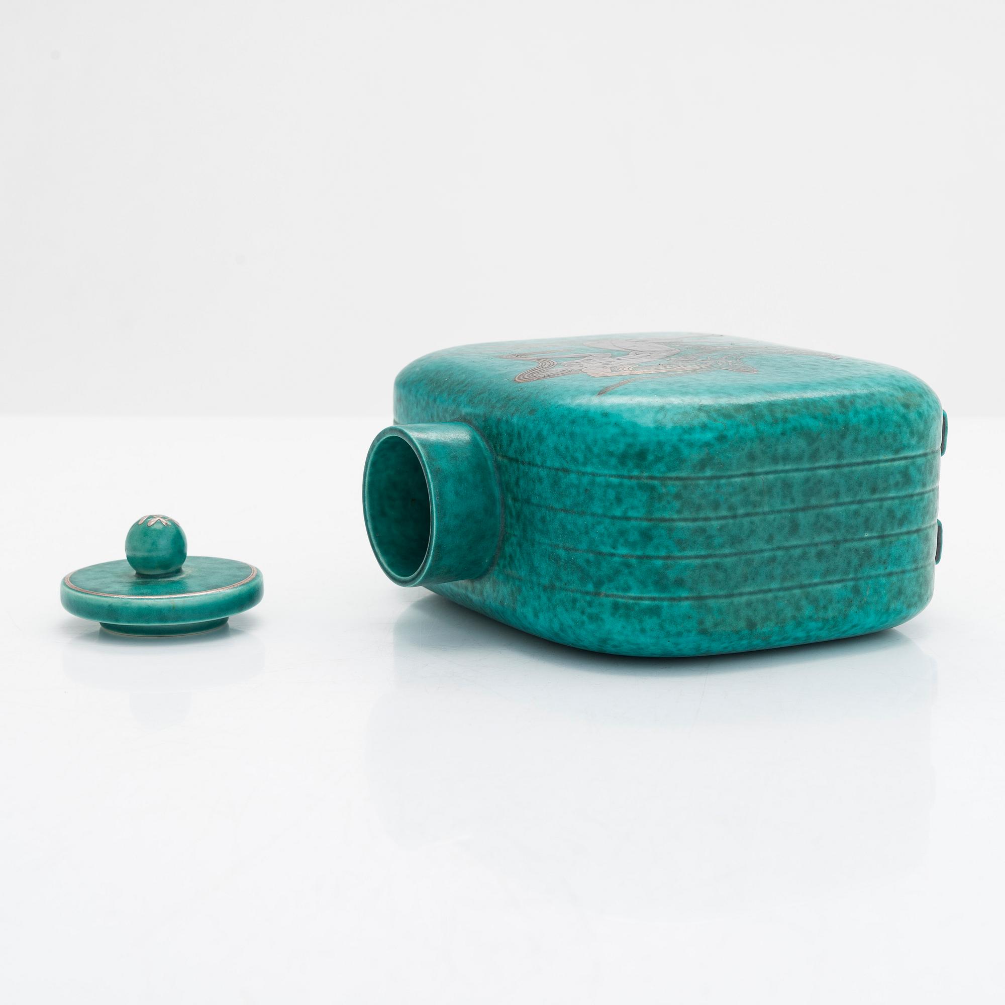 Wilhelm Kåge, An 'Argenta' bottle, Gustavsberg, Sweden.