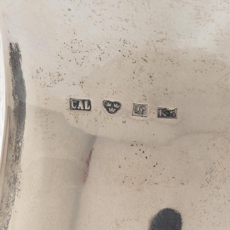 A Swedish silver beaker and a jug, including CG Hallberg, Stockholm 1927.