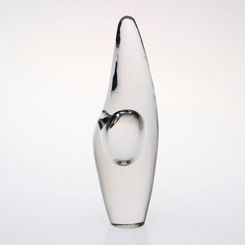 VAS, glas, "Orkidea", signerad Timo Sarpaneva -3568, Iittala. Formgiven 1954.