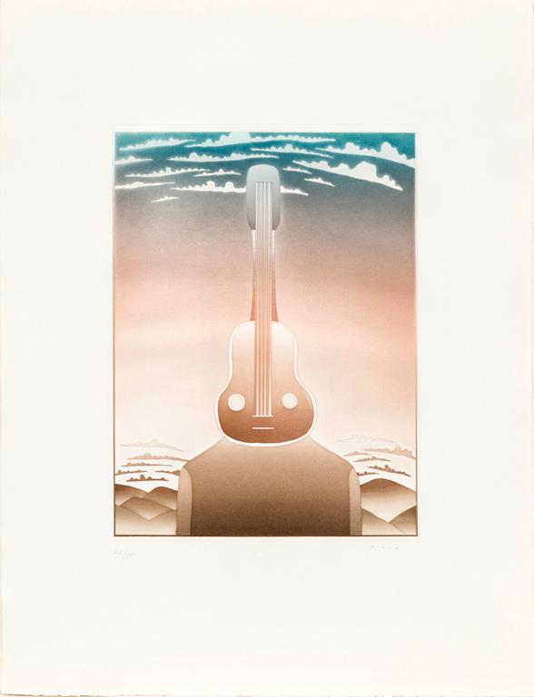 Graphic portfolio, 9 sheets, "Music Maestro Please II", 1981.