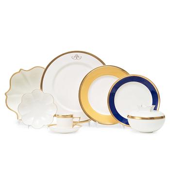 16. A Karin Björquist 55 pcs bone china "Nobel" dinner service by Rörstrand.