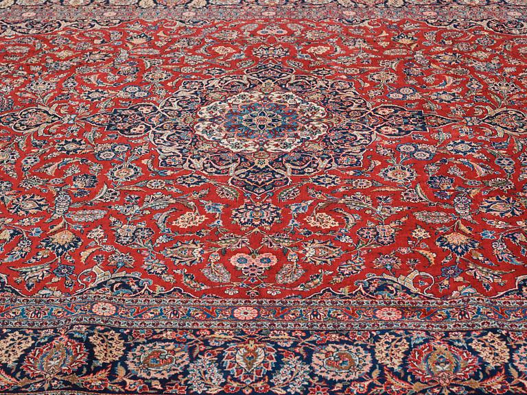 Matta, semiantik Keshan, ca 428,5 x 323,5 cm.