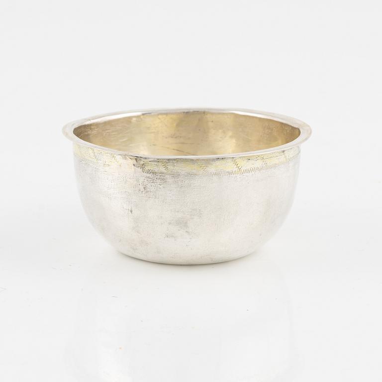 A Swedish Parcel-Gilt Silver Tumbler, mark of Johan Wennerwall, Göteborg 1766.
