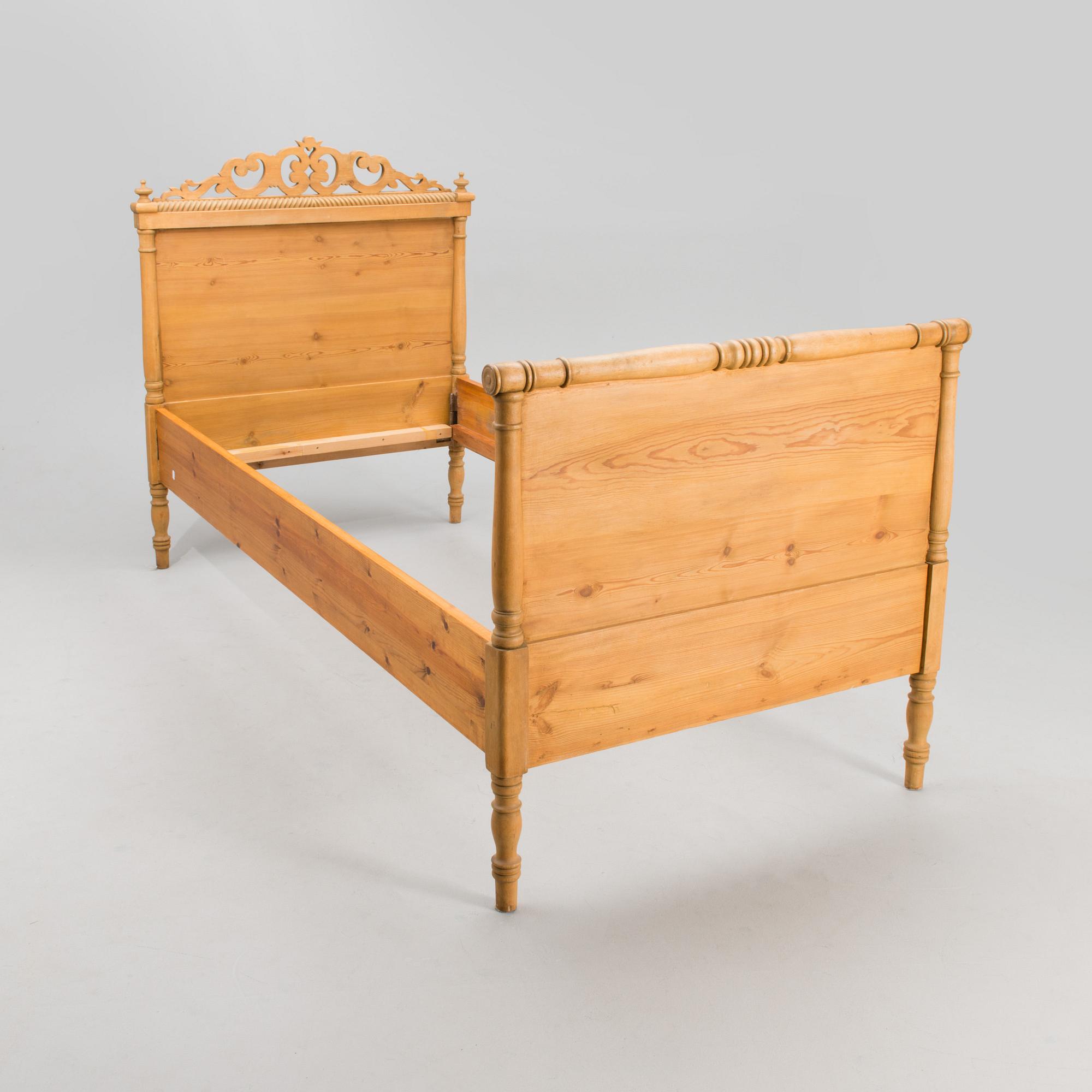 A late 19th century bed.