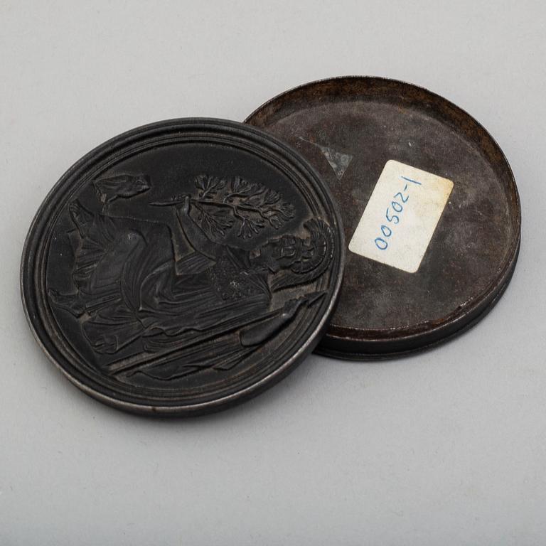 An Empire cast iron box, Berlin, early 19th century.
