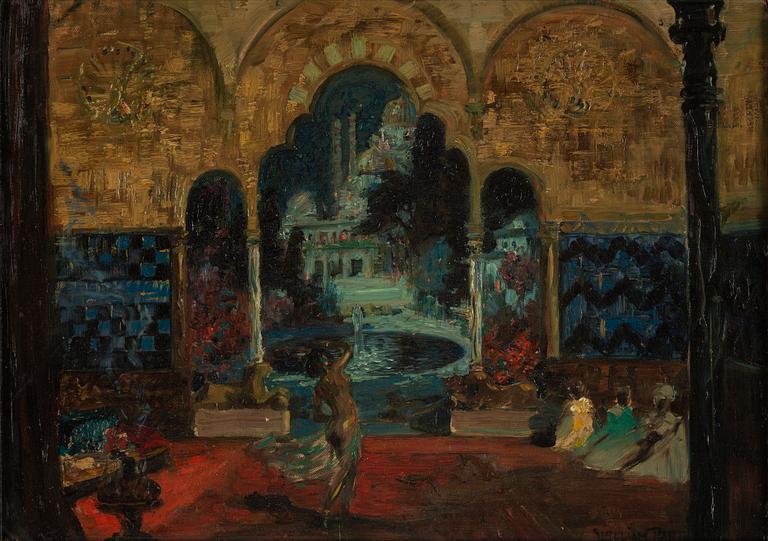 WILLIAM PAPE, oil on panel, signed William Pape.