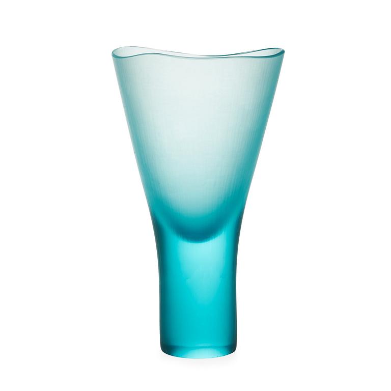 VAS, glas, Ludovici Diaz De Santillana,  "battuto", Venini, Murano, Italien 1990-tal.