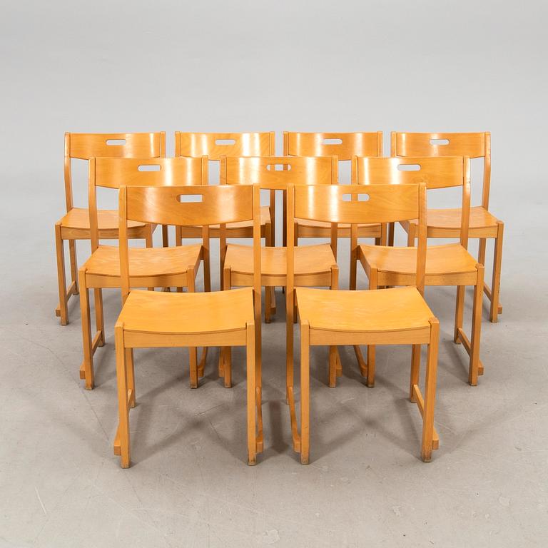 Chairs, 9 pcs Torkelssons mid-20th century.