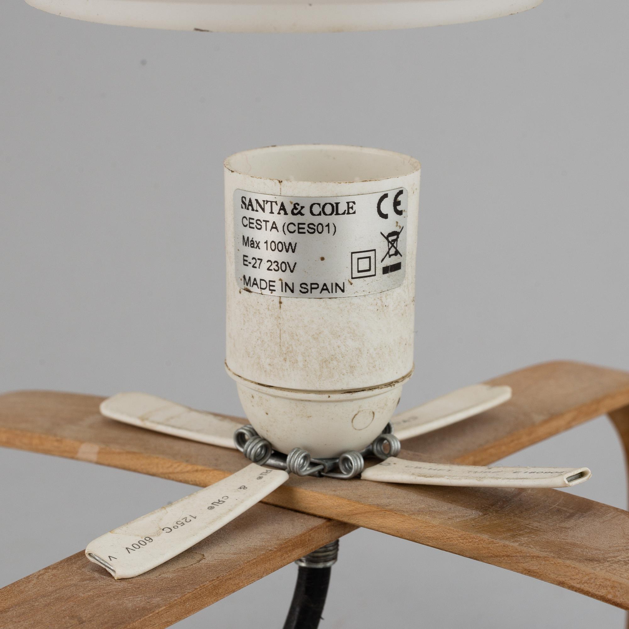 MIGUEL MILÁ, a 'Cesta' table lamp, Santa & Cole, 21st century.