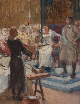 Gustaf Cederström, Skisser till monumentalmålningar i Riddarhusets trapphall, Stockholm.