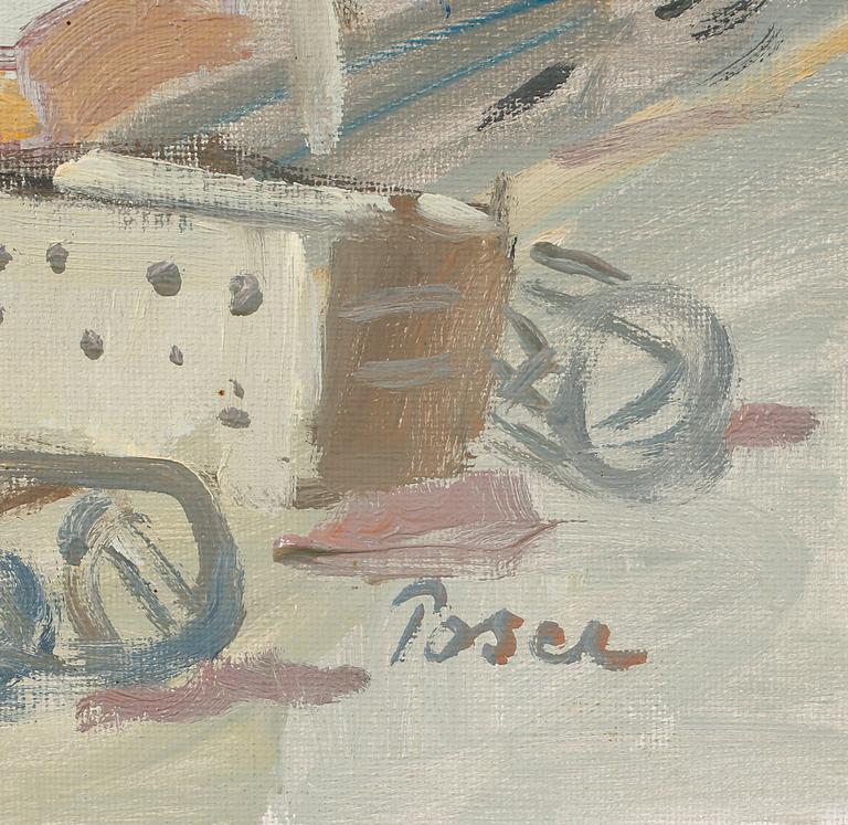 MARTIN POSER, oil on canvas, signed.