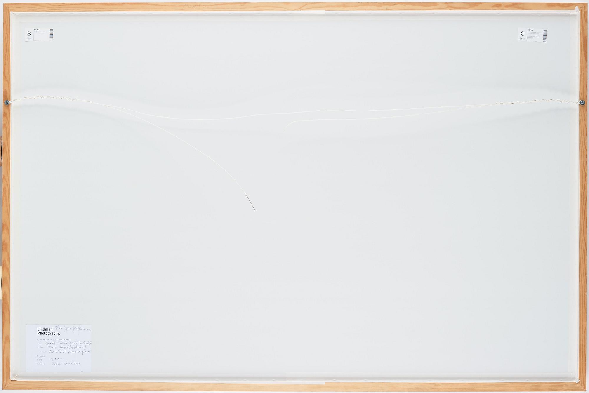ÅKE E:SON LINDMAN, Archival pigment print.  Signerad Åke E:son Lindman på etikett och daterad 2009 a tergo.