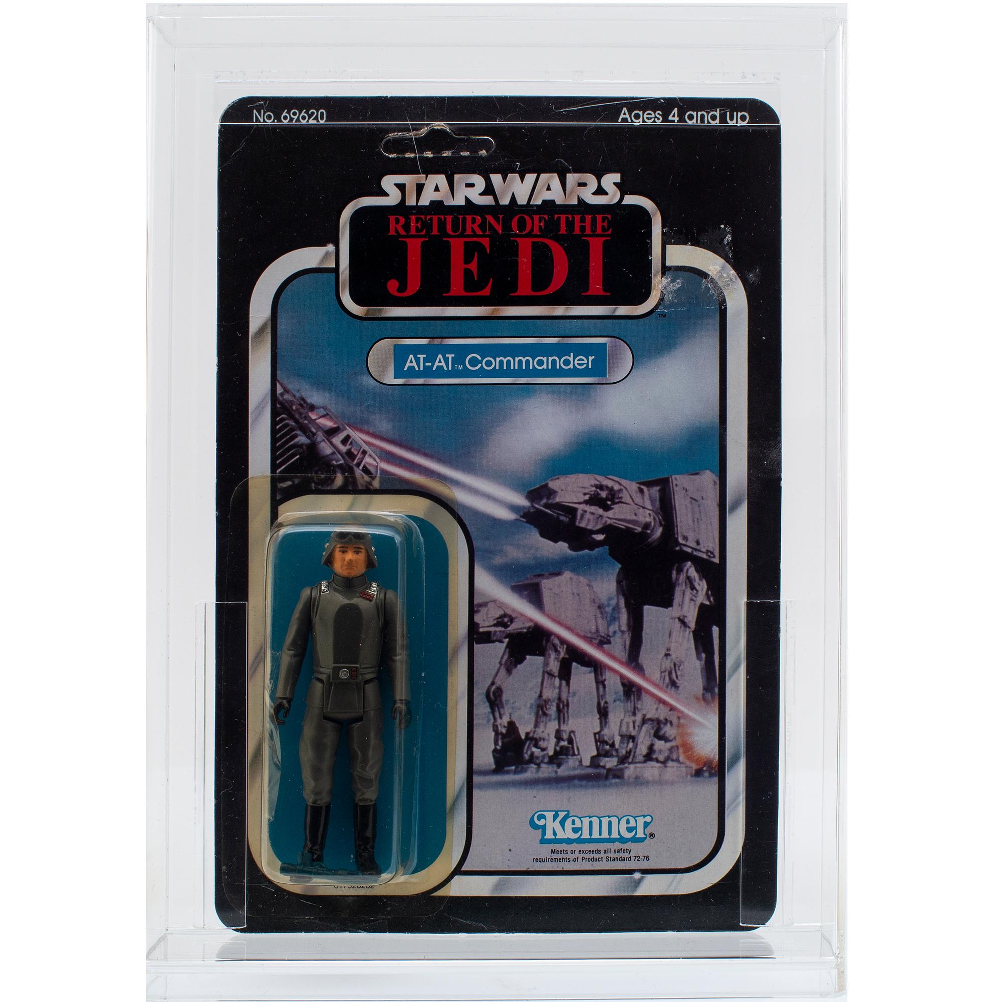 STAR WARS, Prune Face, B-Wing Pilot, Klaatu & AT-AT Commander, ROTJ, Kenner 1983.