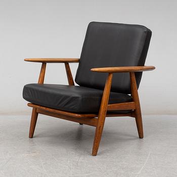 HANS J WEGNER, a 'GE-240'/'Cigarren' teak easy chair, Denmark.