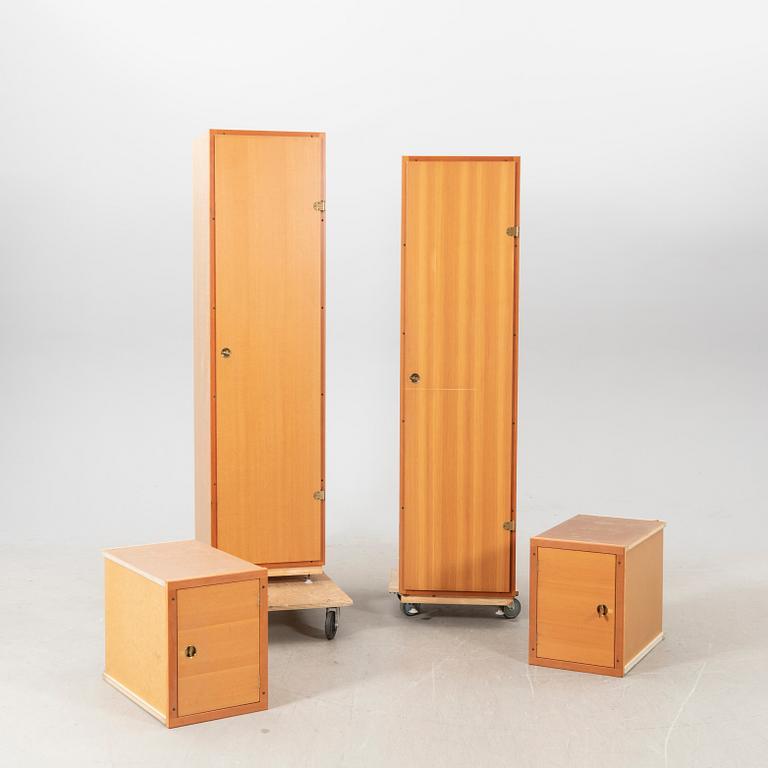 Børge Mogensen & Grete Myer, 2 garderober med överskåp, 'Boligens Byggeskabe', 1960-tal.