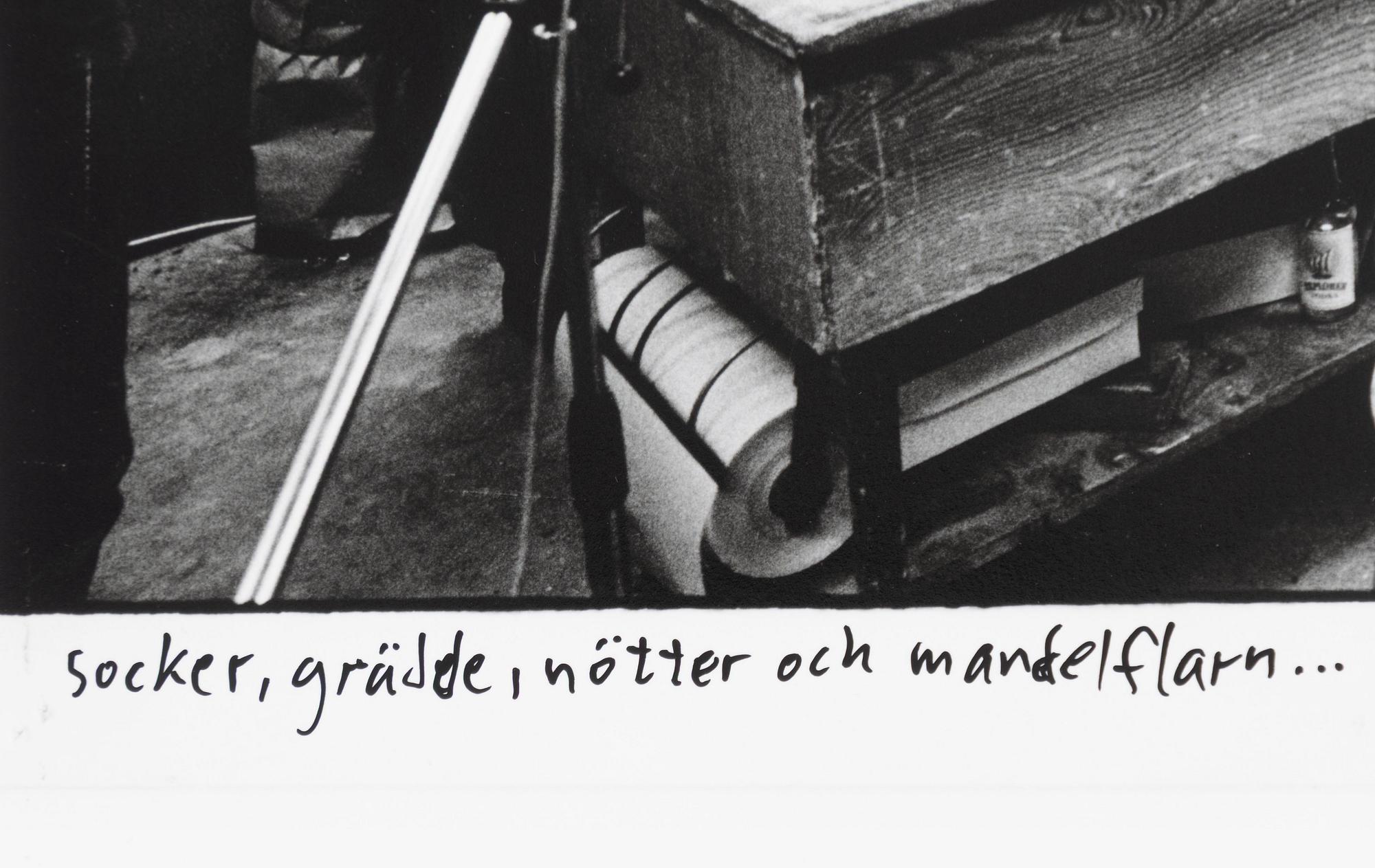 Carl Johan De Geer, "Socker, grädde, nötter och mandelflarn..." (Tårtan).