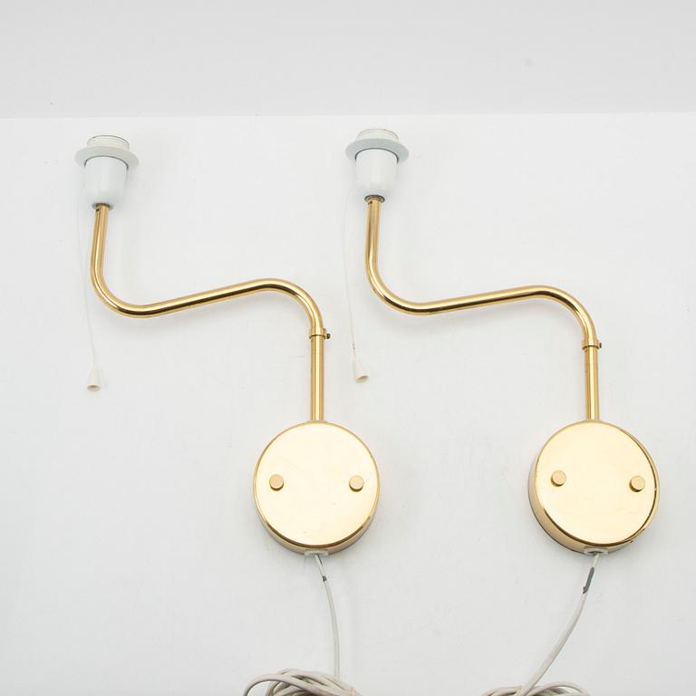 Bergboms, Wall lamps, a pair, "V-176", second half of the 20th century.