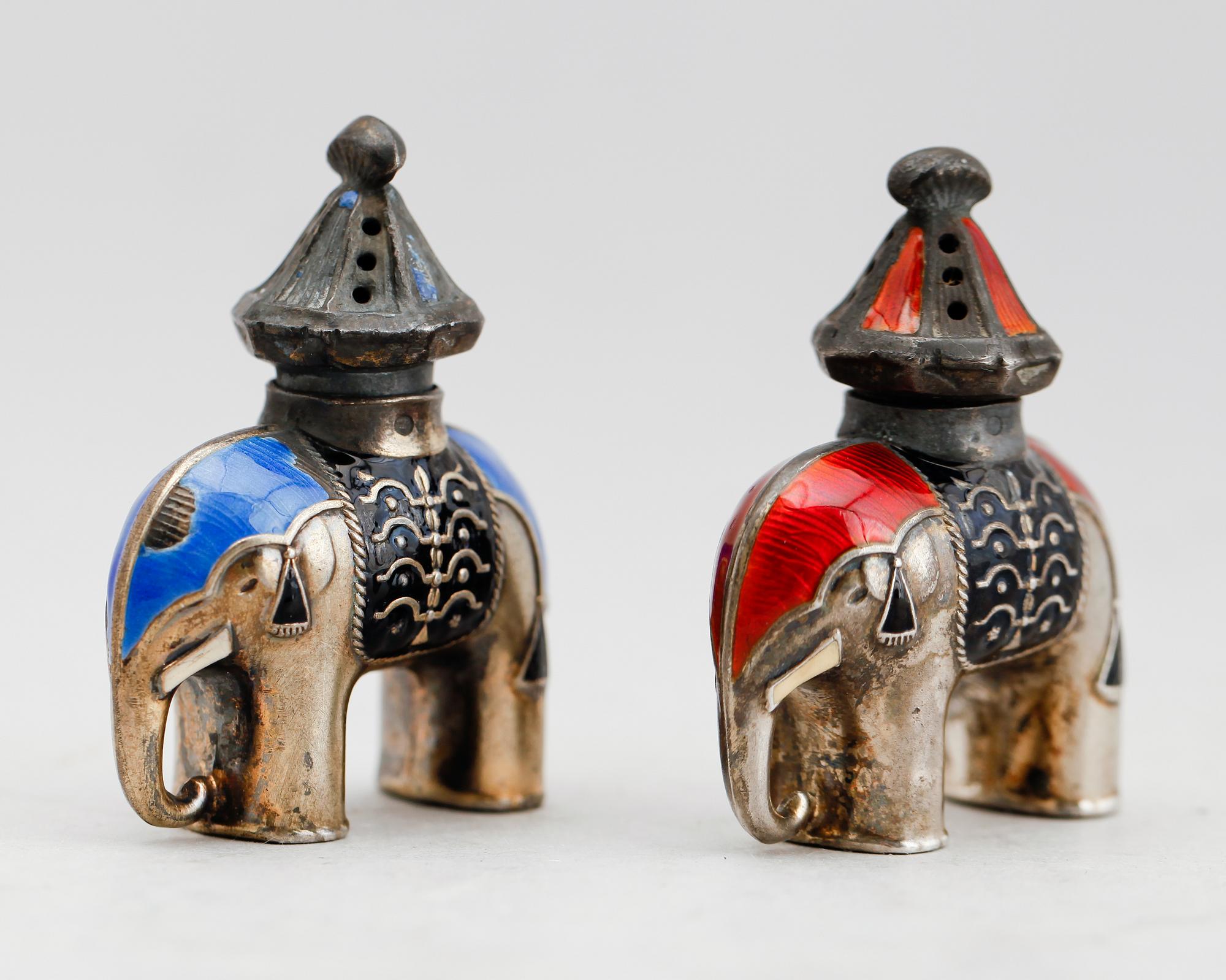 SALTSTRÖARE,  1 par, silver, Norge.