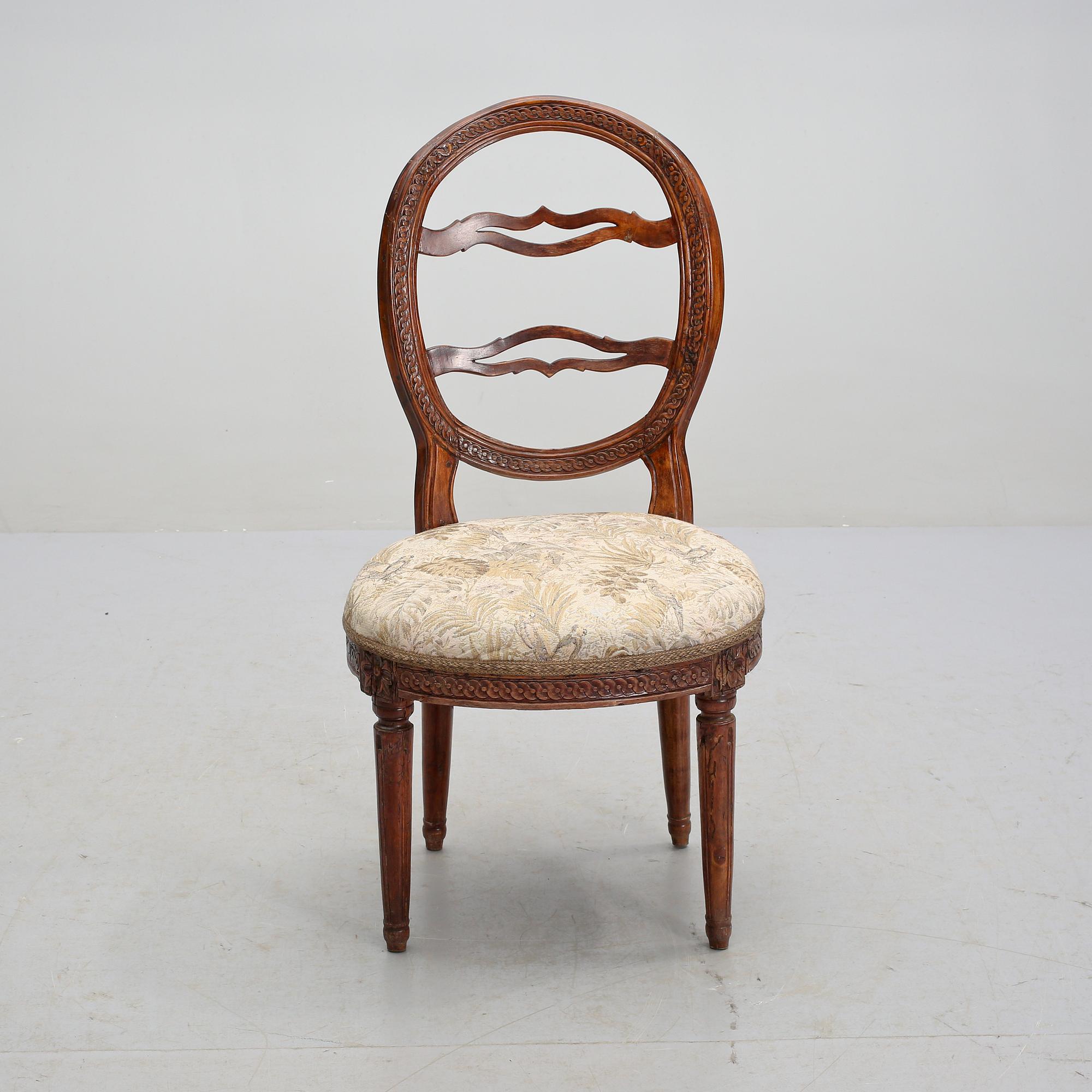 STOL, s k skrattstol, gustaviansk, omkring sekelskiftet 1800.