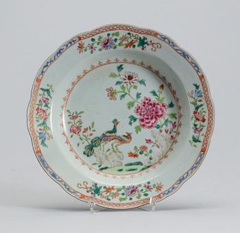 TALLRIK, porslin, Qianlong, Kina, (1736-95).