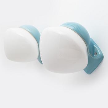 Stig Carlsson, a pair of bathroom lamps, model 6030, from the 'Stil' series, IFÖ, 1960s.