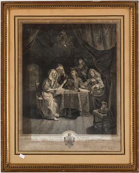 PARTI GRAVYRER. 3 st. Bl a De Monchy. 1700/1800-tal.