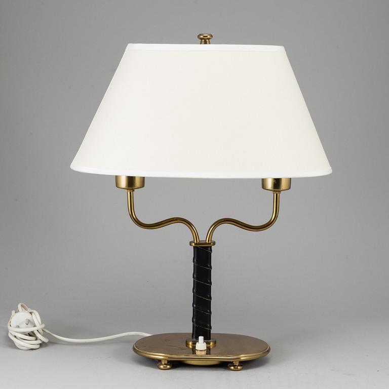 JOSEF FRANK, a model '2388' brass table lamp for Svenskt Tenn, Sweden.